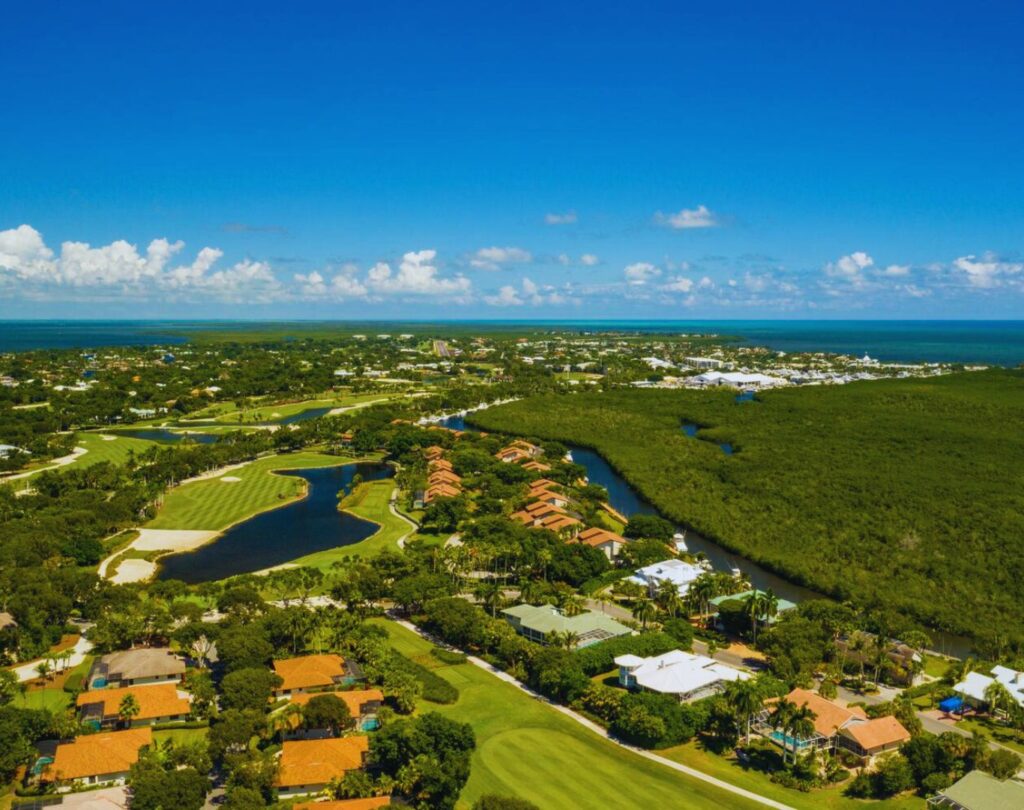 Aerial drone photo Ocean Reef Club, Largo, FL