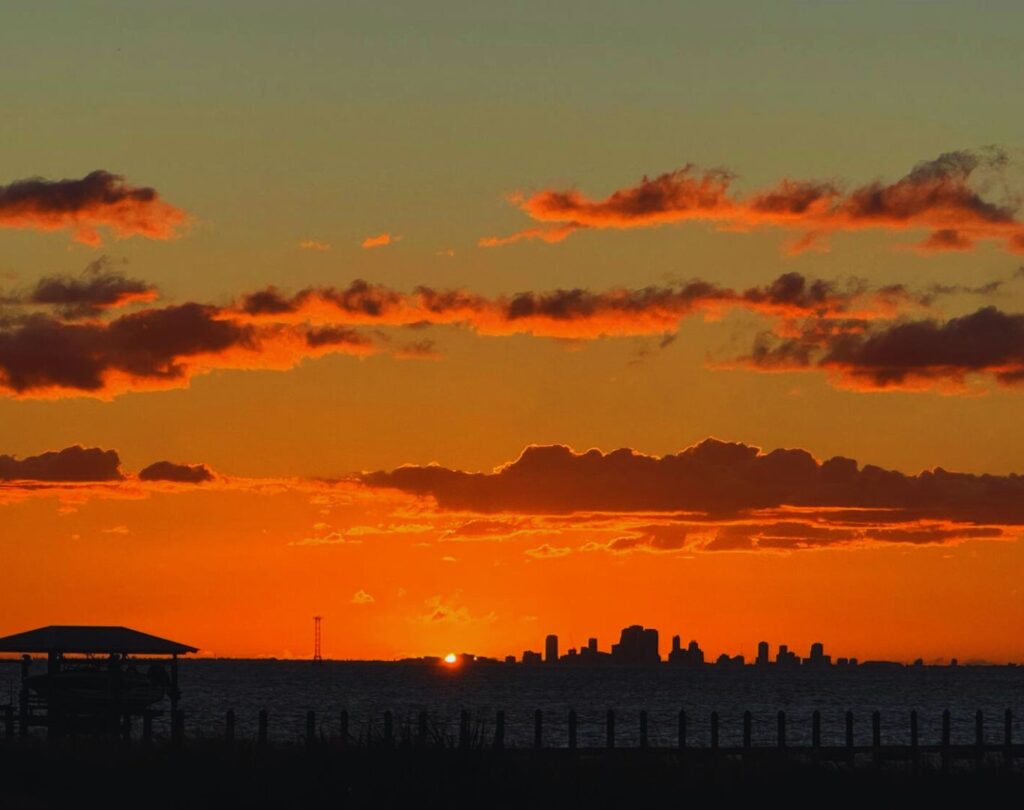 Sunset over Tampa, Apollo Beach, FL